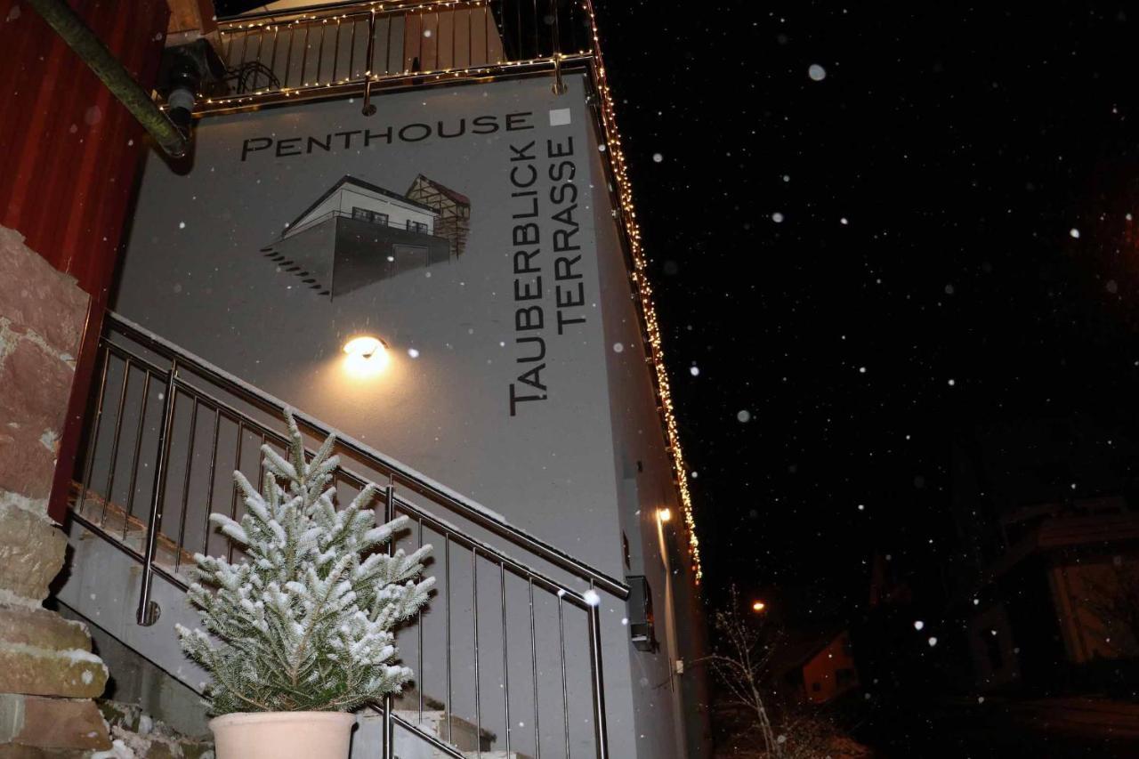 타우버비쇼프스하임 Penthouse Tauberblick 아파트 외부 사진